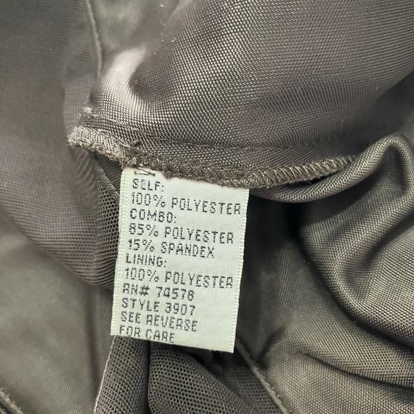 Cacheé Brown Halter Neck Ruched Mermaid Gown Formal Evening Dress Size 2 - Picture 6 of 14